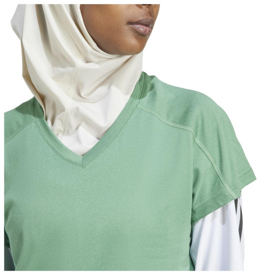 Adidas Γυναικεία κοντομάνικη μπλούζα Aeroready Train Essentials Minimal Branding V-Neck Tee Adidas Γυναικεία κοντομάνικη μπλούζα Aeroready Train Essentials Minimal Branding V-Neck Tee